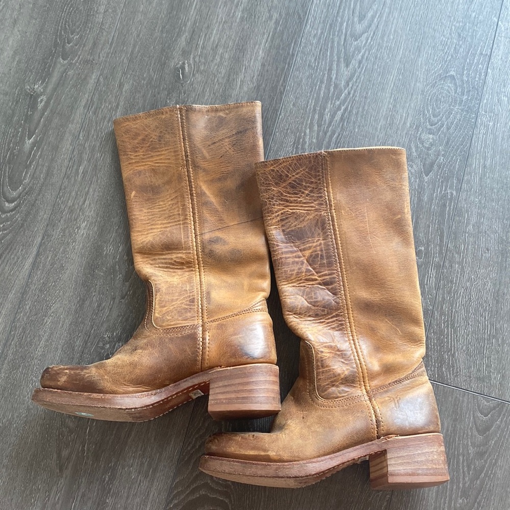 Tan Frye Riding Boot size 6 women